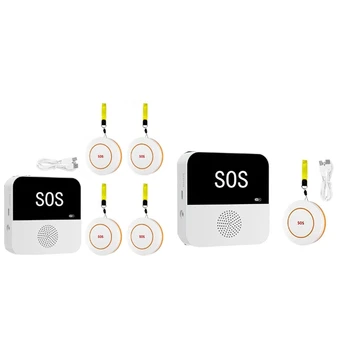 Brezžični Wifi Starejših Negovalec Pager SOS Gumb za Klic v Sili SOS Sistem Opozarjanja Za Starejše Bolnike, Starejše