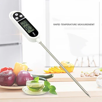 Hrana Termometer TP300 Digitalni Kuhinjski Termometer Instant Branje Mesa Temperatura Tester s Sondo za Kuhinjo na Žaru