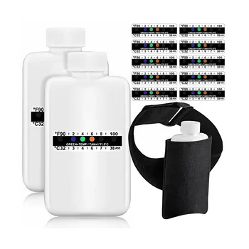 14Pcs Urinski Test kompletnih,2 Prenosna Praznih Steklenic,10 Lepilo Temperaturo Občutljiva Testnih Lističev in Izolacija Torba