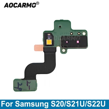 Aocarmo Za Samsung Galaxy S20 S21 S22 Ultra S21U Bližino Senzorja Okoljske Svetlobe Flex Kabel Replacemnt Deli G981 G998 S908U