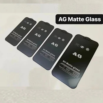 100 kozarcev/Veliko AG Mat 9H Kaljeno Steklo Screen Protector Za Telefon 13 12 11 Pro Max Anti-Fingerprint Film Za iXS Max XR X 8 7Plus