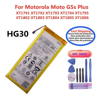 Novo HG30 Telefon Baterija Za Moto Motorola G5s Plus XT1791 XT1792 XT1793 XT1794 XT1795 XT1805 3000mAh Bateria Baterije Na Zalogi