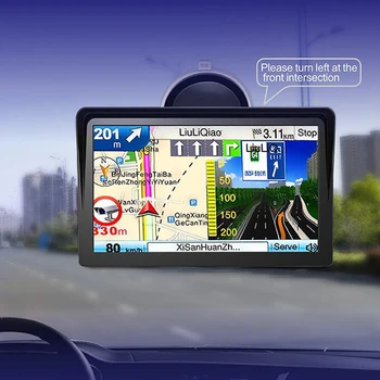 9-Palčni Avto Navigacijo GPS Vgrajen Zvočnik Avto GPS Navigator 256MB+8G Sat Nav Glasovni Opomnik Mini USB TF EU, AU Severna Amerika Zemljevid