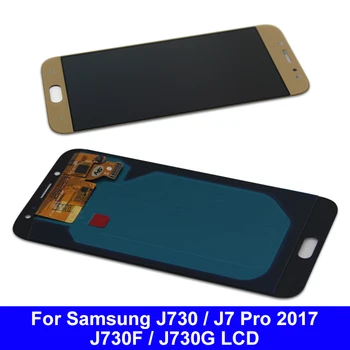 Super Amoled Za Samsung Galaxy J7 Pro 2017 J730 LCD-Zaslon, Zaslon na Dotik, Računalnike J730F J730FN/DS LCD Nadomestni Deli