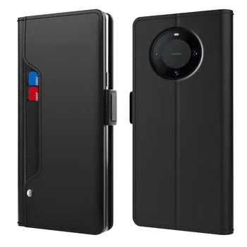 Za Realme Narzo 60 Pro N53 Telefon Primeru Zajema Usnje Moda Ogledalo Več Reže za Kartice Magnetni Gumb Mehko TPU Imetnika