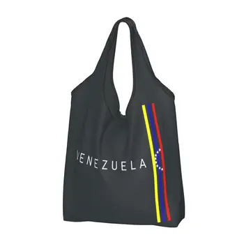 Zastavo Venezuela Trgovina Nakupovalne Torbe Shopper Tote Torba, Velika Zmogljivost Prenosnih Bolivarske Republike Venezuele v Torbici