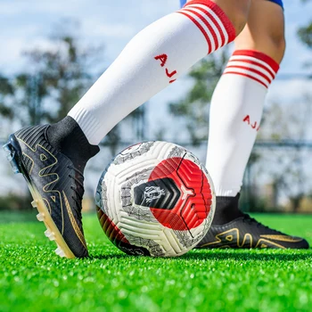 Kakovost Chuteira Družbe Nogometni Čevlji Haaland Debelo Cleats Futbol Anti-Slip Modni Čevlji Za Nogomet Futsal Usposabljanja Zavezat.