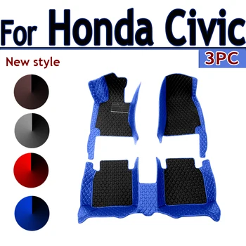Po meri Avtomobila, predpražnike Za Honda Civic 2012 2013 2014 2015 Auto Stopalo Blazinice Avtomobilska Preproga Pokrov notranja oprema