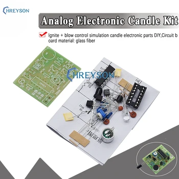 DIY Kit Modul Analogni Elektronske Sveče Luči + Piha Nadzor Simulacije Sveča Suite Trousse Časovnik Componentes Eletronico