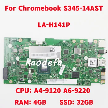 LA-H141P Za Lenovo Chromebook S345-14AST Prenosni računalnik z Matično ploščo CPU: A4-9120U A6-9220U RAM: 4 GB SSD: 32GB FRU: 5B20W63604 Test OK