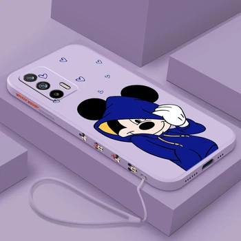 Srčkan Disney Mickey Mouse Za NASPROTNEGA Reno 9 8 7 6 5 4 Ž MP Pro, Plus, Lite Lite Tekoče Levo Vrv Silikonski Mehko Primeru Telefon