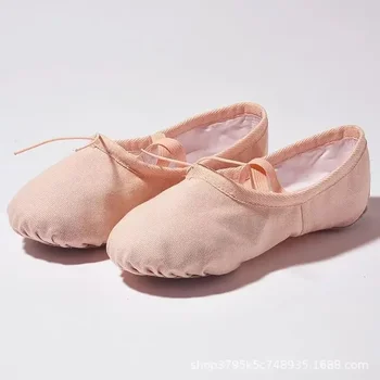 Plesne Čevlje Ženske Soft-soled Praksi Čevlji za Otroke Ples Balet Čevlji Joga Čevlji Mačje Šapa Čevlji Čipka-ups