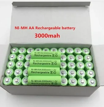 2~20 KOS Novo Izvirno 3000mAh AA 1,2 v baterije za Polnjenje Ni-MH Baterije Za Igrače, Kamero, Mikrofon