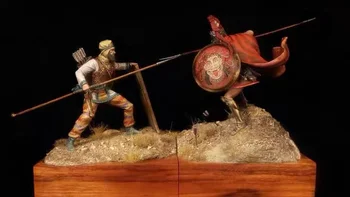 1/24 Smolo Slika model kompleti Starodavni bojevniki boj Nesestavljeni in unpainted