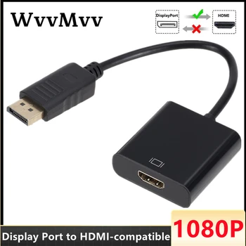 DisplayPort na HDMI je Združljiv Adapter DP Moški-Ženska HDMI-Združljive Video posnetke, Audio Kabel 1080P HD za PC TV Prenosni računalnik, Projektor