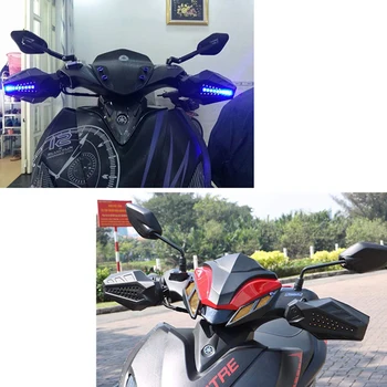 Motorno kolo Strani Varovala z LED Vključite Opozorilne Luči za Varovanje sluha Motokros Pripomoček za Yamaha Lc135 Veličanstvo 125 250 400 Mt03 Mt07