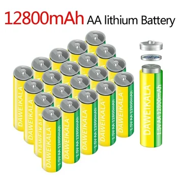 Baterije AA 12800mAh 1,5 V baterija Li-ion Polnilne Baterije aa Baterija Litij-Proizvajalci Neposredne Prodaje, za Kamere, Električne Igrače