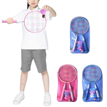 2024 Novo 1 Parov Badminton Lopar za Otroke Badminton Set za Otroke Najlon Zlitine Lahek Lopar za Otroka, Začetnik Igralec