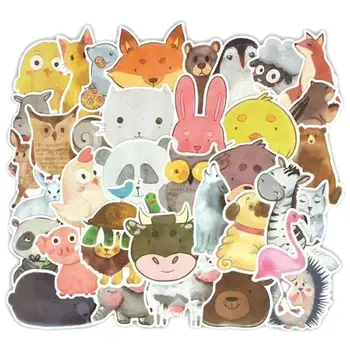 100 KOS Srčkan Cartoon Živali Nalepke Notebook Laptop, Telefon Pad Album Nalepke Nalepke Za Otroke, Najstnike Igrača Darilo