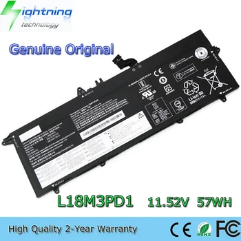 Novo Pristno Original L18M3PD1 11.52 V 57Wh Laptop Baterija za Lenovo Thinkpad T14S T490S T495S L18L3PD1 L18C3PD1 02DL014