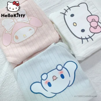 Sanrio Hello Kitty Spodnje Y2k Dekleta Risanka Lepe Hlačke Bombaž 3 Kos Set Cinnamoroll Melodijo Perilo Študent Mehke Hlačke