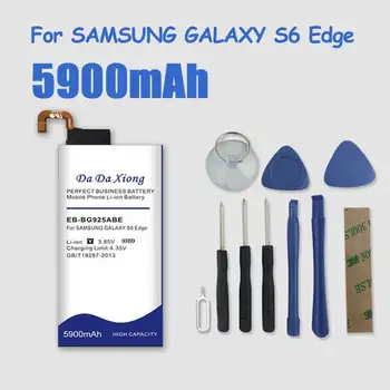 5900mAh EB-BG925ABE Li-ion Baterijo Telefona Za Samsung GALAXY S6 Rob G9250 G925F G925FQ G925S