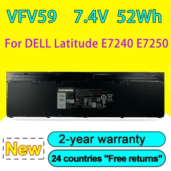 Novo VFV59 Laptop Baterija Za DELL Latitude E7240 E7250 Serie WD52H GVD76 52WH 7.4 V 6720mAh Visoke Kakovosti, 2 Letno Garancijo na Zalogi
