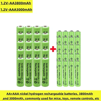 AA+AAA nikljevega vodika baterije za ponovno polnjenje, 3800mAh in 3000mAh, ki je pogosto uporabljana za miši, igrače, oddaljeni nadzor, itd.
