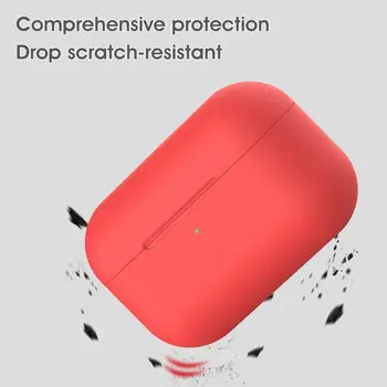Lep Coloful Silikonski Brezžične Slušalke Primeru Za Airpods Pro Zaščitni Pokrov Kože Accessorie Za AirPods Pro