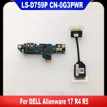 LS-D759P 0G3PWR 00N2MV Nov Original Za DELL Alienware 17 R4 R5 Prenosnik USB Ploščo Stikala za vklop Z Kabel CN-0G3PWR CN-00N2MV