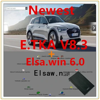 Najnovejše Vroče prodati ET KA 8.3 z ELSAWIN 6.0 Najnovejši za-eip za V-W Samodejno Popravilo Programske Skupine Vozil, Elektronskih Delov Katalog