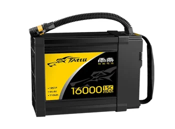 TATTU ACE 44.4 V 16000mAh 15C 12S 710wh z AS150 plug Litij-Polimer Baterija za Polnjenje lipo baterije DIY RC UAV