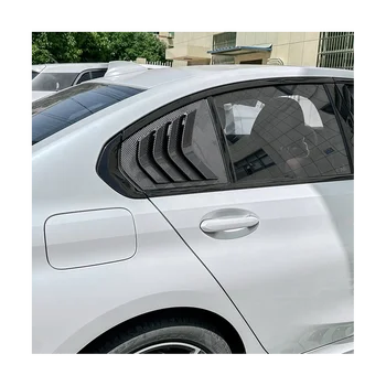 Avto Zadnje Okno Reže Trikotnik Zaklopa Nalepke Trim Oprema za BMW Serije 3 G28 G20(Ogljikovih)