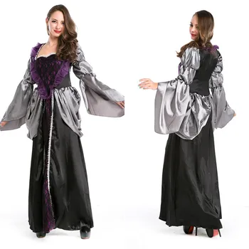 Nove Srednjeveške Renaissance Dolgo Obleko Kraljica Obleke Stranka, Cosplay Kostum Elegantne Maxi Obleke Odraslih Halloween Carnival Kostumi