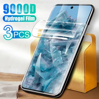 3PCS Sprednji Zaslon Mehko Hydrogel Film Za Google Slikovnih pik 8 Pro Pixel8 8Pro Pixel8Pro 5G Telefon Zaščitno folijo Kritje GC3VE GKWS6