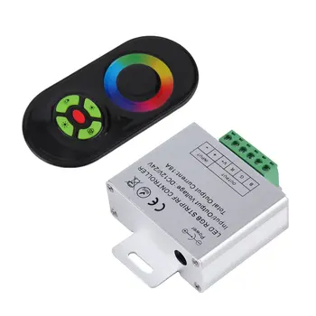 Dotik RGB krmilnik DC12V 24V LED Brezžični Krmilnik RF Touch Panel LED Dimmer RGB Daljinski upravljalnik