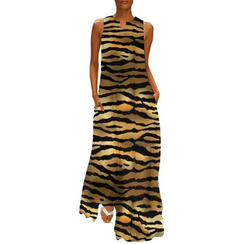 Leopard Obleka Ženske Modne Obleke Party Večer Maxi Obleko Dolgo Haljo Priložnostne Vestidos Razkošja, Estetike Sundress Plaži