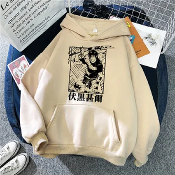 Jujutsu Kaisen hoodies ženske ulične letnik 90. letih anime Pulover ženske, dolg rokav vrh Kapuco
