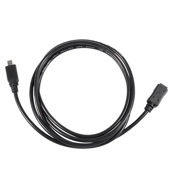 3X 1,5 M Mini USB B 5Pin Moški-Ženski Kabel Podaljšek Kabel Adapter Črn