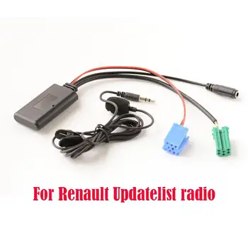 Avto Modul Bluetooth AUX Adapter Z MIKROFONOM za Prostoročno uporabo MINI ISO 6Pin AUX Kabel Za Renault CD Radio Black X1M7