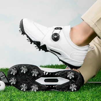Strokovno Unisex Prostem Golf Čevlji Črno Beli Moški, Velikosti 36-46 Golfist Usposabljanje Superge Konice Ženske Golf Obutev