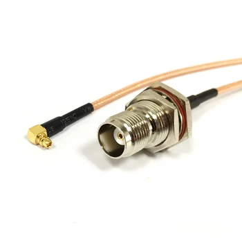 Nov Modem Koaksialni Kabel TNC Ženski Jack MMCX Moški Vtič Desni Kotni Priključek RG316 Podaljšek Adapter 15 CM 6