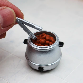 Lutka Hiša Miniaturni Hrane Simulacije Čaj Jajce Lonec Juhe Simulacije Hrane Model Igrača Za Mini Dekoracijo Lutke Dodatki