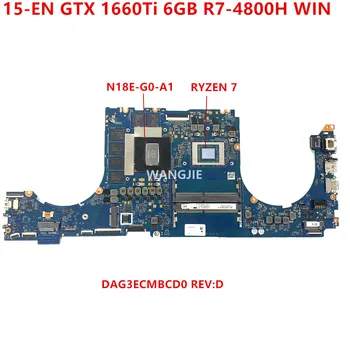ZA HP ZNAMENJE 15-EN0010CA 15-CN Prenosni računalnik z Matično ploščo DAG3ECMBCD0 L99867-601 L99867-001 DSC GTX 1660Ti 6GB R7-4800H ZMAGO