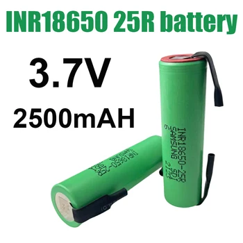 Novo 18650 2500mAh Akumulatorsko Baterijo 3,7 V INR18650 25R Visoka Trenutna Moč Baterije Izvijač Orodje Vgrajena Niklja