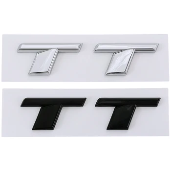 3D ABS Black Chrome Črke Za Avtomobilski Prtljažnik TT Nalepke Emblem Logotip Značko Audi TT Sline MK1 MK2 8S MK3 8J Quattro Dodatki