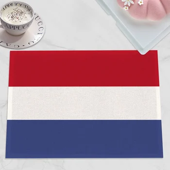 Nederlandse vlag Zastavo Nizozemske Posameznih Prtom nizozemsko Zastavo Placemats Za Mize za Jedilnice Mat Doma Dekor