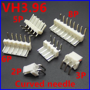 20PCS NK 3.96 2/3/4/5/6/7/8P pin Header 3.96 MM moški Terminal VH3.96 Spojniki VH-AW pravim kotom zatiči za 90 stopinj