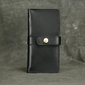 Nori Konj usnjene denarnice retro posnetek torbici prva plast cowhide multi-funkcijo imetnika kartice priložnostne dolgo denarnice kartico vrečko moških torbici