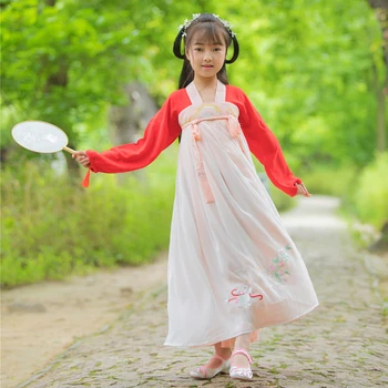 H2527 Otrok, Cosplay Kostum Dosežkih Oblačila Dekle Hanfu Obrabe Starodavni Kitajski Tang Pravljice Halloween Princesa Obleke